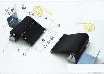 Osłona śruby pociagowej tokarki TUR560/2500 PAM250x2500