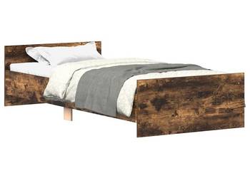 vidaXL Łóżko bez materaca, przydymiony dąb(SKU:835929)