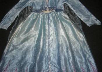 Strój kostium przebranie ELSA KRAINA LODU 2 FROZEN II 7-8 lat 122-128cm