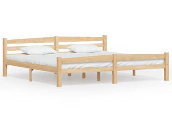 Rama łóżka z litego drewna sosnowego 200 x 200 cm WM-322067