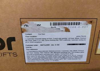 Drzwi kabinowe stalowe ral 7032 (winda) FERMATOR