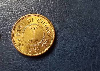 Stare monety 1 cent 1967 Gujana