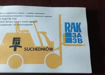 Wózek widłowy Rak 3A 3B katalog części