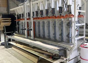 Prasa dwustronna i wielowarstwowa DECK ART do podłóg + nakładarka kleju