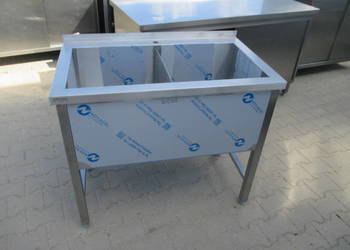 SOLIDNY ZLEW BASEN 2 KOMOROWY 100/60/85 NOWY KOMORA 40 cm