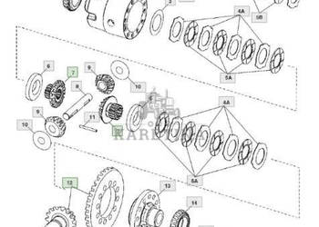 John Deere 7830 Atak Wałek Zębaty Dyferencjał Obudowa Przekładnia RE576716…