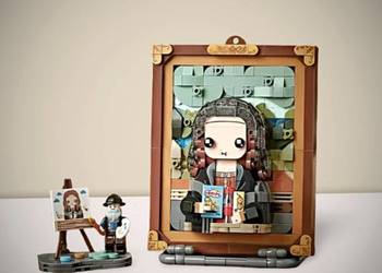 Nowy Zestaw Klocków Bardzo Duży Obraz Mona Lisa 676 Elementów w Pudełku