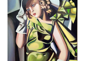 Sprzedam obraz 50 na 70 cm Tamara Łempicka