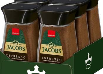 Jacobs Espresso, Kawa rozpuszczalna, Słoik szklany, 6 x 100 g x 2