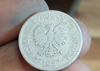 Sprzedam 50 groszy 1957 bez znaku menncicy