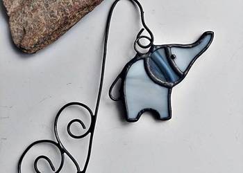 zakładka do książki słoń Teo , witraż zakładka do książki słoń Teo , witraż