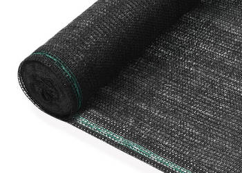 Siatka ochronna do kortu tenisowego HDPE 14x25 m czarna WM-45264