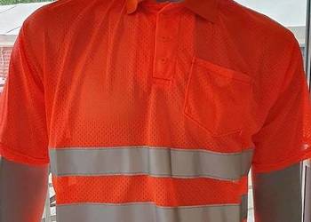 Koszulka polo odblaskowa siatkowa