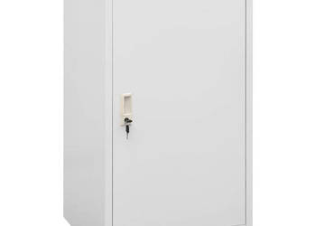 Szafka na siodło jasnoszara 53x53x105 cm stalowa WM-339604