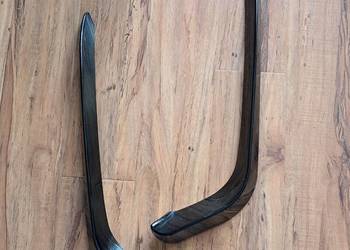 nowe czarne z połyskiem dokładki do zderzaka przedniego Vw passat r-line 20