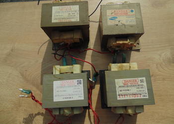 Transformator z mikrofalówki do zgrzewarki elektromagnesu