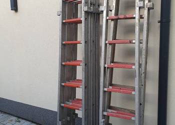 Strażackie drabiny nasadkowe, aluminiowe