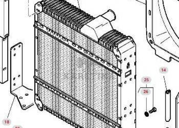 Massey Ferguson 8480 Chłodnica Wodna CZĘŚCI V837070076