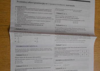 Próbny egzamin ósmoklasisty - matematyka - Gazeta Wyborcza