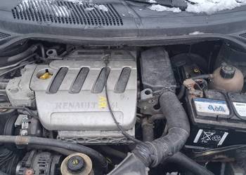 Silnik 1.6 16v K4M  scenic clio megane alternator  pompa rozrusznik łapa