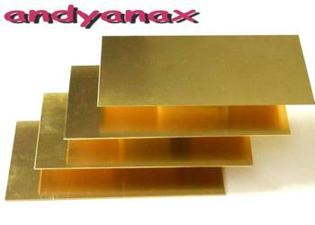1,0 mm blacha mosiężna w gat. M63 format 10x20 cm nowa wyprzedaż