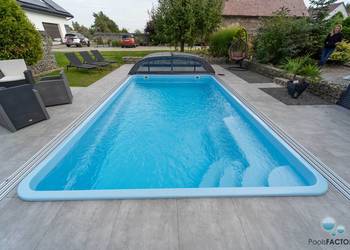 Basen ogrodowy poliestrowy gotowy Laminat 6,2x3,2 PRODUCENT