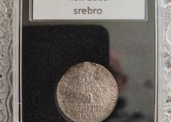 30 kopiejek/ 2 złote 1835r. Ag w slabie