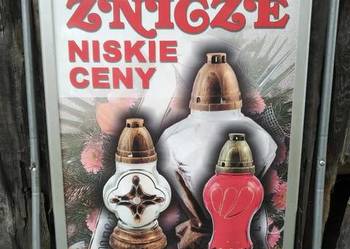 Stojak reklamowy, Lody, Gofry, Znicze