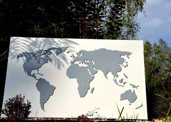 MAPA ŚWIATA w całości z drewna ORYGINALNA różne ROZMIARY