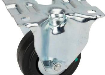 Koła skrętne z czarnymi oponami gumowymi 3478PVJ080P62