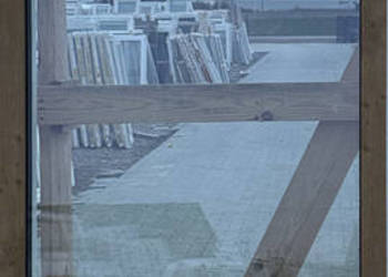 OKNA KacprzaK Witryna 75X200 FIX Używany PCV Plastikowy Jasny Brąz