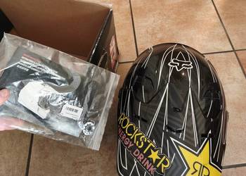 FOX V1 Pilot Rockstar Black M 57-58 cm – Kask Cross Enduro Motocross