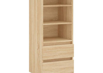 Wysoka szafka dąb sonoma 40x36x110 cmmateriał drewnopochodny WM-831511