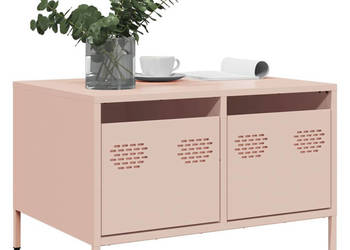 Szafka RTV różowa 68x50x435 cm stal walcowana na zimno WM-851239