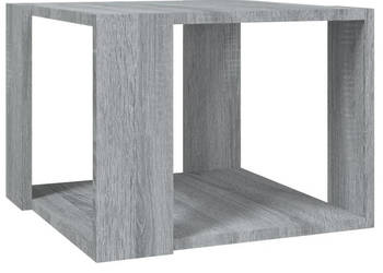 Stolik kawowy szary dąb 40x40x30 cm materiał drewnopochodny WM-815169