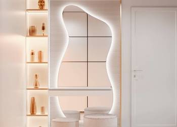 Lustro MUSEA LED — designerskie lustro o sylwetkowym kształcie