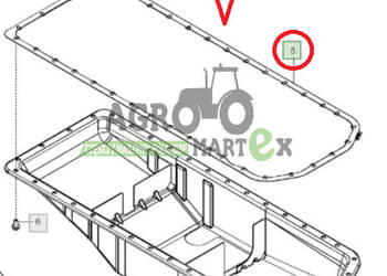 DZ116644, R521498 USZCZELKA MISKI OLEJOWEJ JD