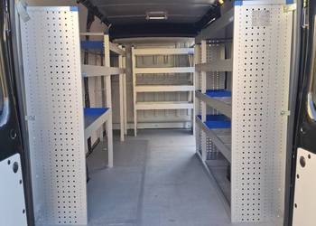 Zabudowa regały bus dostawczak