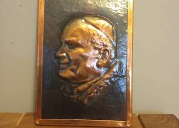 Portret Jan Paweł II metaloplastyka