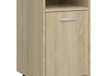 vidaXL Szafka boczna z kółkami, dąb sonoma, 33x38x60 cm(SKU:803050)