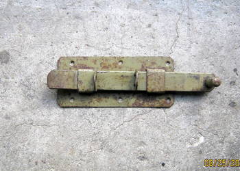 Zasuwa stalowa na kłódkę PRL