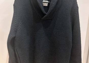 Granatowy ciepły męski sweter Zara rozm. M