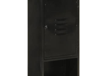 Szafka łazienkowa 40x27x90 cm żelazo i lite drewno mango WM-358562