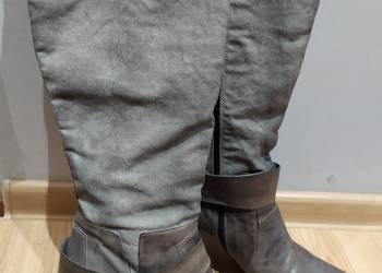 Buty  szare kozaki rozm.41 cm -50 zł