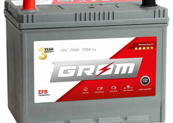 Akumulator GROM EFB START&STOP 70Ah 730A Japan Lewy Plus DTR