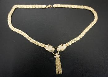 ZŁOTY KRÓLEWSKI NASZYJNIK ŁAŃCUSZEK - 28G