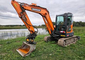 Koparka mini Midi DOOSAN DX62R-3 JCB CAT Yanmar Komatsu Bobcat tiltrotator