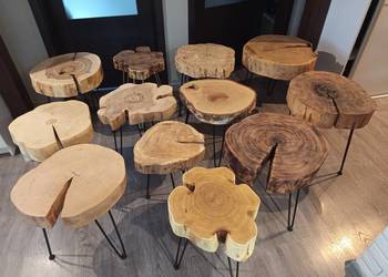 Stolik z plastra drewna. Wyprzedaż. Stolik z plastra drewna. Wyprzedaż.