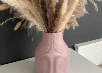 Wazon + sztuczna trawa pampasowa