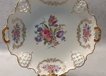 ROSENTHAL MOLIERE Piękna Patera Elfenbein KRONACH-GERMANY Secesja Róże Reli